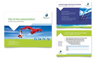 Green Living & Recycling PowerPoint Presentation Template