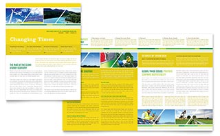 Environmental Conservation Newsletter Template