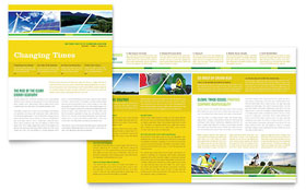 Environmental Conservation Newsletter Template Design