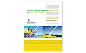 Environmental Conservation Flyer Template Design