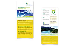 Environmental Conservation Rack Card Template