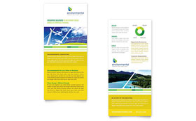 Environmental Conservation Rack Card Template Design