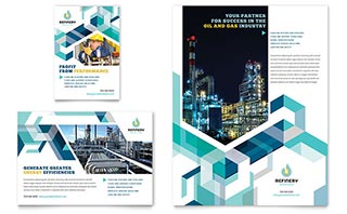 Oil & Gas Company Flyer & Ad Template