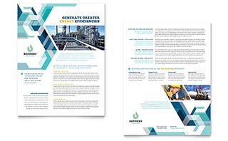 Oil & Gas Company Datasheet Template