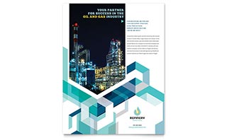 Oil & Gas Company Flyer Template