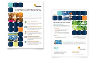 Solar Energy Datasheet Template