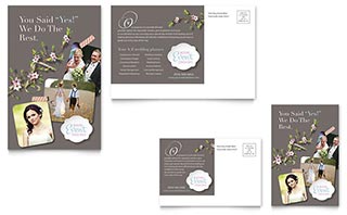 Wedding Planner Postcard Template