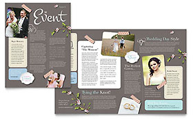 Wedding Planner Newsletter Template Design