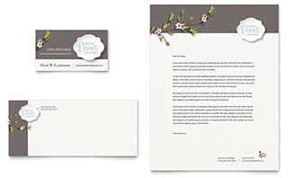 Wedding Planner Business Card & Letterhead Template