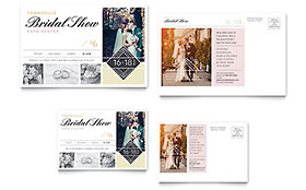 Bridal Show Postcard Template Design