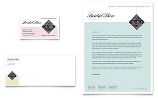 Bridal Show Business Card & Letterhead Template