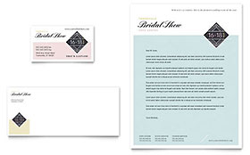 Bridal Show Business Card & Letterhead Template Design