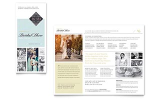 Bridal Show Tri Fold Brochure Template