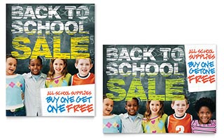 Back to School Sale Poster