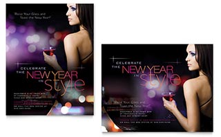 New Year Celebration Poster Template