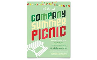 Company Summer Picnic Flyer Template