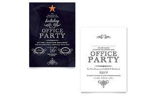 Office Holiday Party Invitation Template