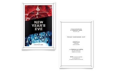 New Year's Eve Invitation Design Example