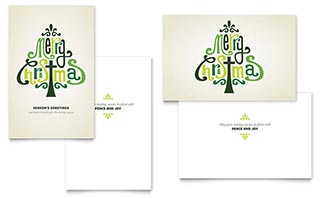 Contemporary Christian Greeting Card Template