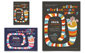 Christmas Party Flyer & Ad Template Design