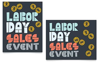 Labor Day Sale Poster Template