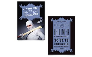 Halloween Costume Party Invitation Template