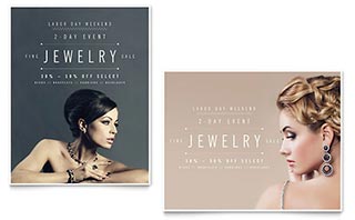 Fine Jewelry Sale Poster Template