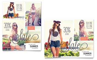 Casual Clothing Sale Poster