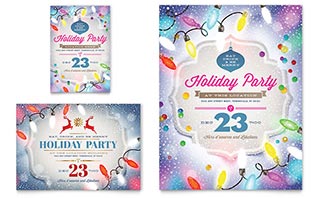 Holiday Party Flyer & Ad