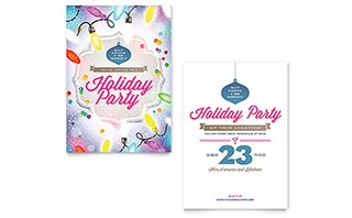 Holiday Party Invitation Template