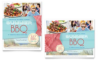 Summer BBQ Poster Template