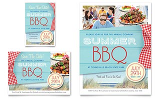 Summer BBQ Flyer & Ad