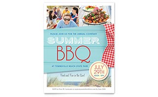 Summer BBQ Flyer Template