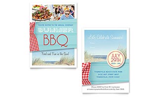 Summer BBQ Invitation Template