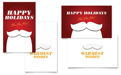 Ho Ho Ho Greeting Card Design Example