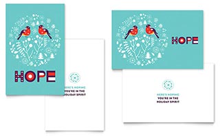 Hope Greeting Card Template