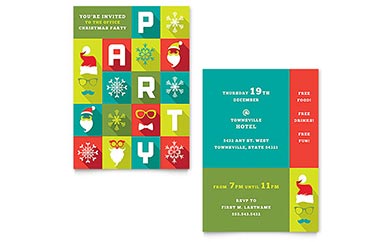 Work Christmas Party Invitation Download