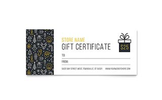 Christmas Wishes Gift Certificate Template