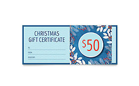 Family Portrait Gift Certificate Template Design