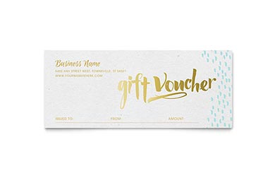 Elegant Gold Foil Gift Certificate Download