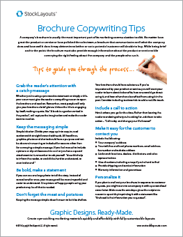 Brochure Writing Tips